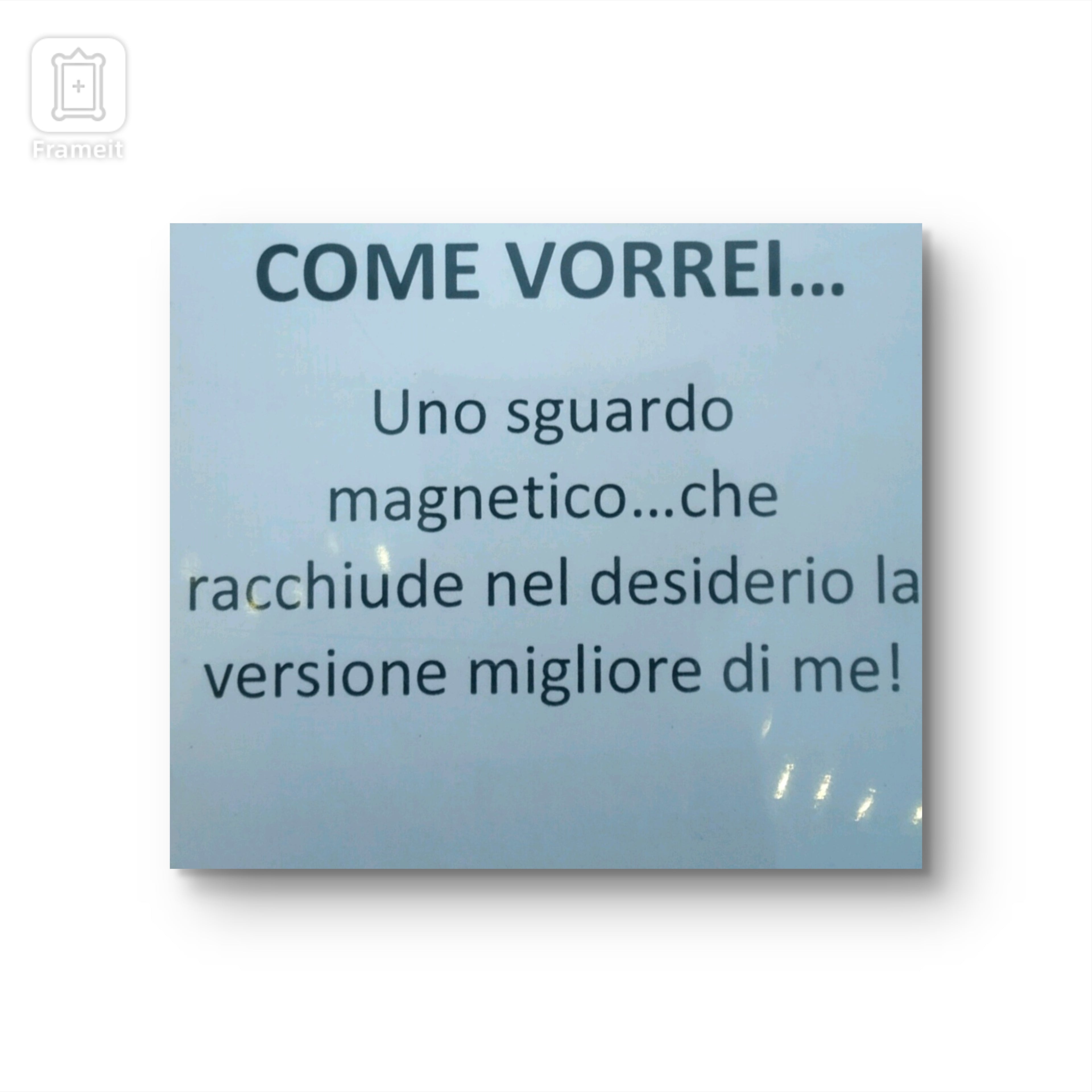 Come vorrei