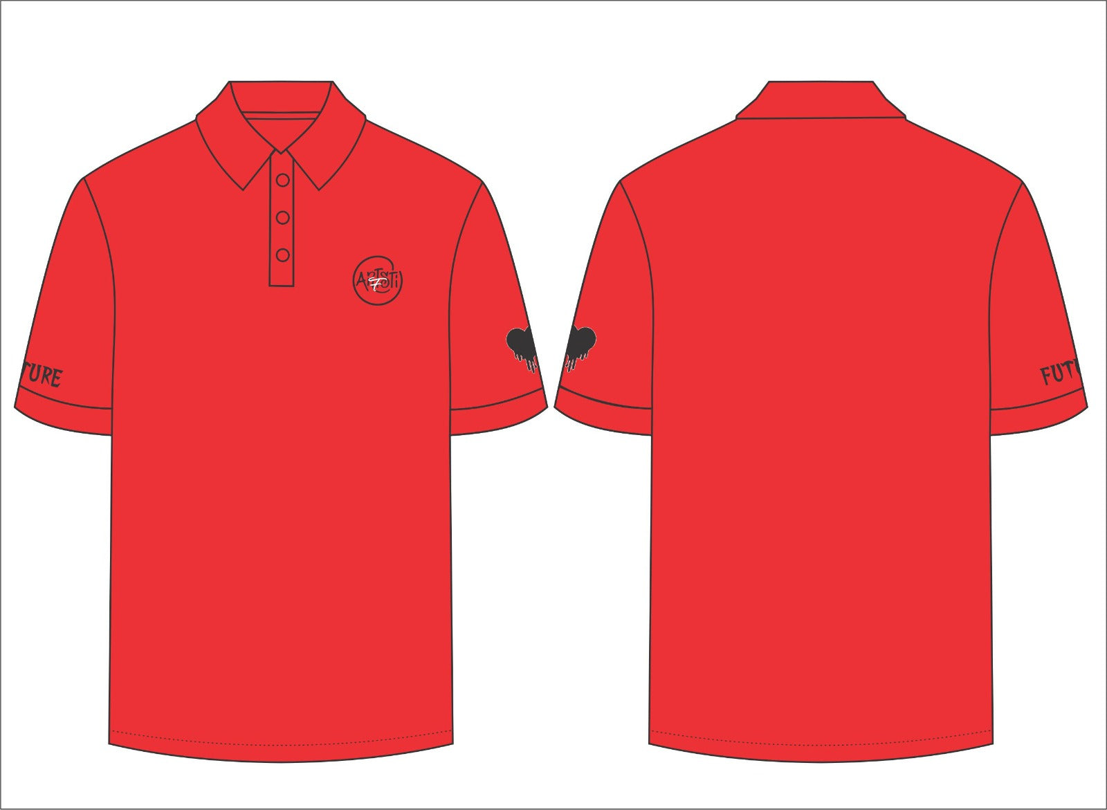 Artsti polo t-shirt